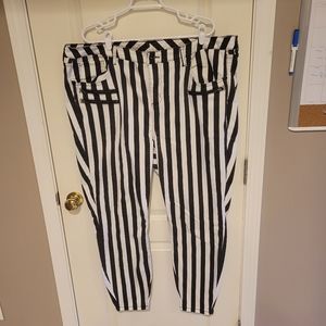 Hot Topic Striped Jeans